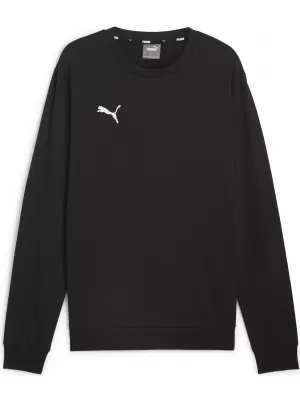 Panoul pentru bărbați PUMA TEAMGOAL CASUALS CREW NECK S 658592_03 PUMA BLACK/PUMA WHITE