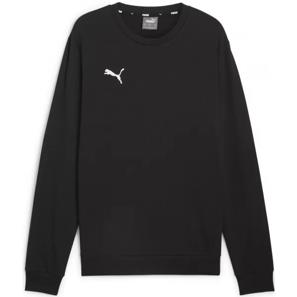  Panoul pentru bărbați PUMA TEAMGOAL CASUALS CREW NECK S 658592_03 PUMA BLACK/PUMA WHITE 