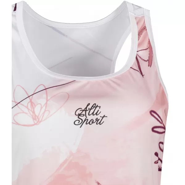 Premium rochie funcțională pentru femei ALTISPORT VOJ/ALW083SAT01 ALB -PINK 