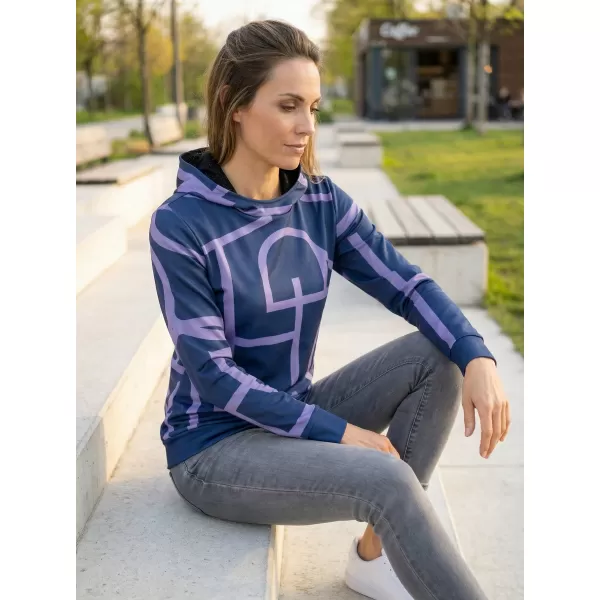  Premium cu hanorac funcțional pentru femei ALTISPORT VOJ/ALW085MI01 VIOLET 