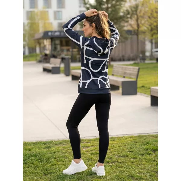  Premium cu hanorac funcțional pentru femei ALTISPORT VOJ/ALW085MI01 NEGRU 