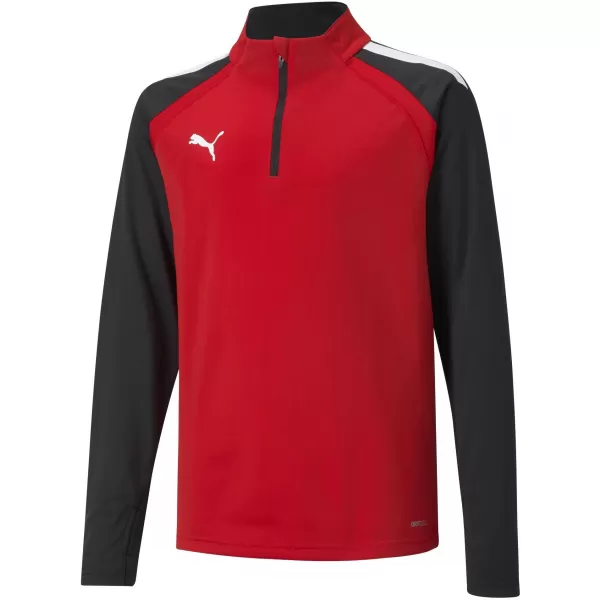  Panouri pentru bebeluși PUMA TEAMLIGA 1/4 ZIP TOP JR 657237_01 PUMA RED/PUMA BLACK 