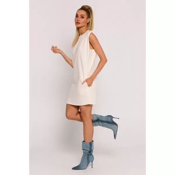  Rochie MOE M789 CREMĂ 