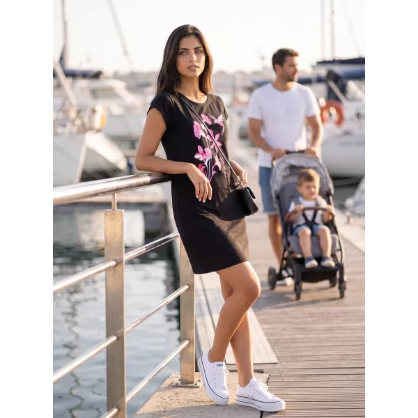  Rochie ALTISPORT ALW191178 NEGRU -PINK 