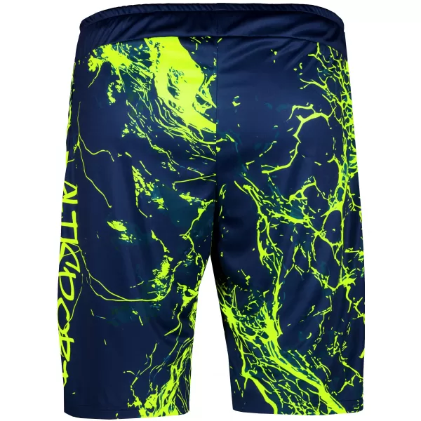  Premium pantaloni scurți funcționali pentru bărbați ALTISPORT VOJ/ALM071KRA01 NAVY/GALBEN 