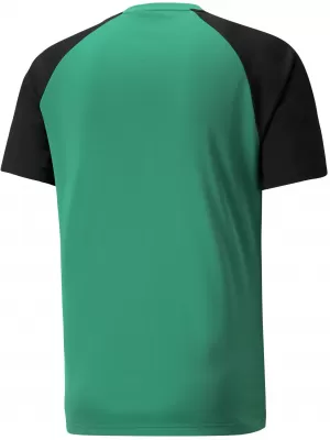Cămașa funcțională a bărbaților PUMA TEAMPACER JERSEY 704919_05 PEPPER GRAME/ BLACK/ ALB