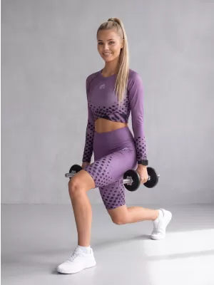 Jambiere pentru femei deasupra genunchilor premium ALTISPORT VOJ/ALW109LEG02 VIOLET