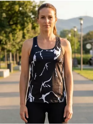 Rezervorul funcțional al femeilor de vârf al premium ALTISPORT VOJ/ALW052TIL01 NEGRU