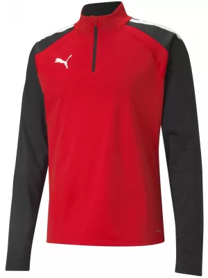 Panoul pentru bărbați PUMA TEAMLIGA 1/4 ZIP TOP 657236_01 PUMA RED/PUMA BLACK
