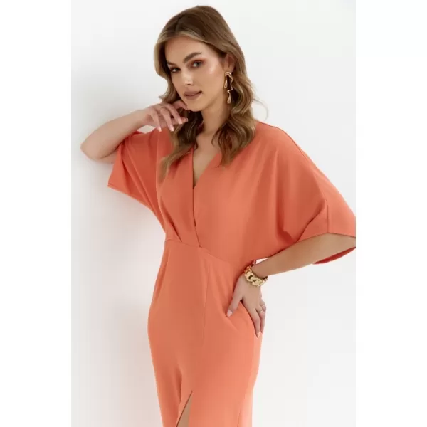  Rochie MAKOVER K163 PORTOCALE 
