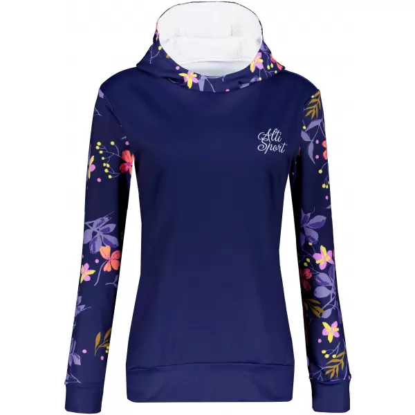  Premium cu hanorac funcțional pentru femei ALTISPORT VOJ/ALW063MI01 PURPURIU ÎNCHIS 
