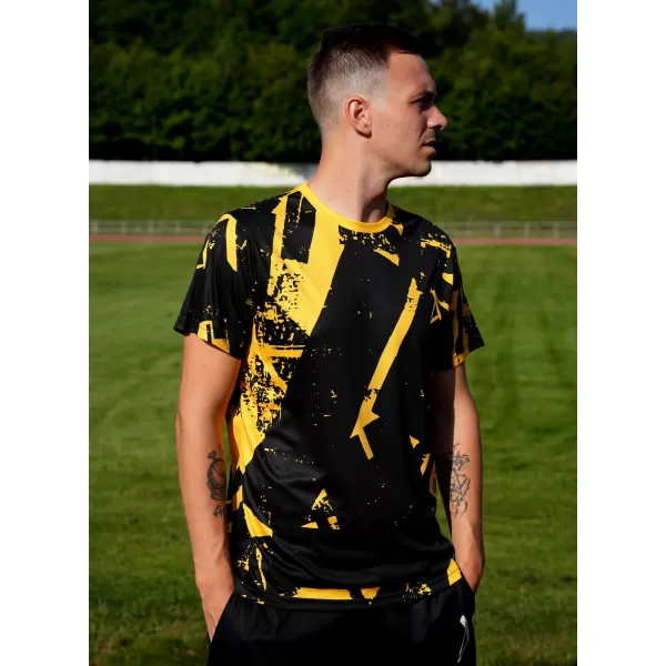  Premium funcțional pentru bărbați ALTISPORT VOJ/ALM079TR01 NEGRU -YELLOW 