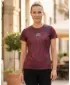 Tricou funcțional premium pentru femei ALTISPORT VOJ/ALW096TR01 BURGUNDIA