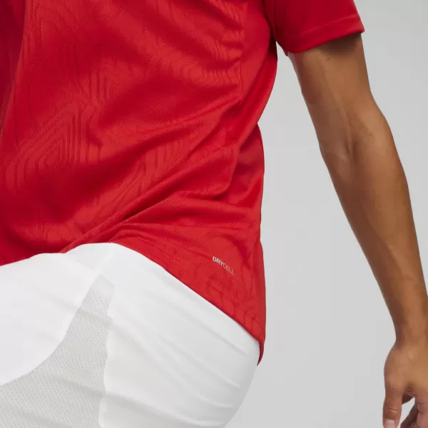  Cămașa funcțională a bărbaților PUMA TEAMFINAL TRAINING JERSEY 658557_01 PUMA RED/PUMA SILVER 