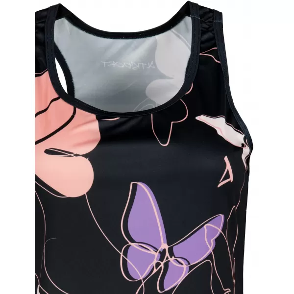  Premium rochie funcțională pentru femei ALTISPORT VOJ/ALW086SAT01 NEGRU/VIOLET 
