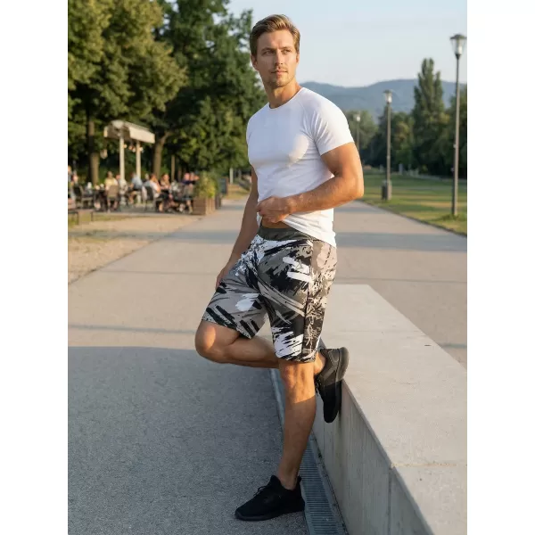  Premium pantaloni scurți funcționali pentru bărbați ALTISPORT VOJ/ALM014KRA01 NEGRU -GRAY 