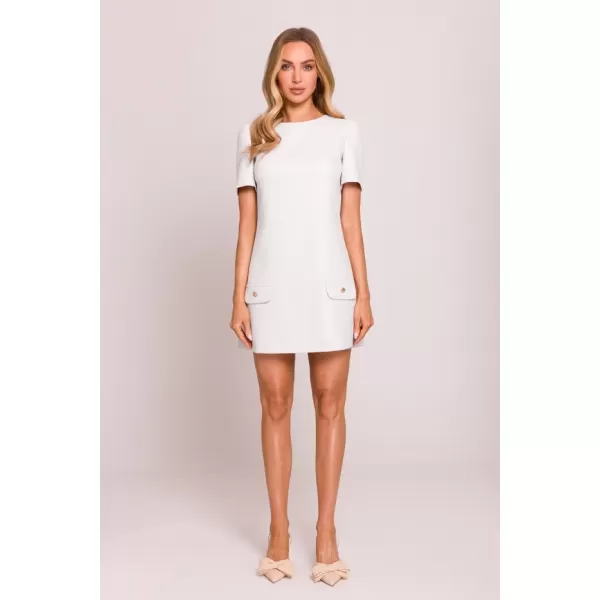  Rochie MOE M855 CREMĂ 