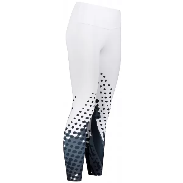  Premium pentru jambiere pentru femei ALTISPORT VOJ/ALW109LEG01 ALB -ȘI -BLACK 