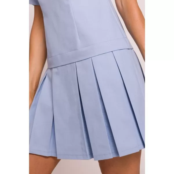  Rochie MOE M842 ALBASTRU DESCHIS 