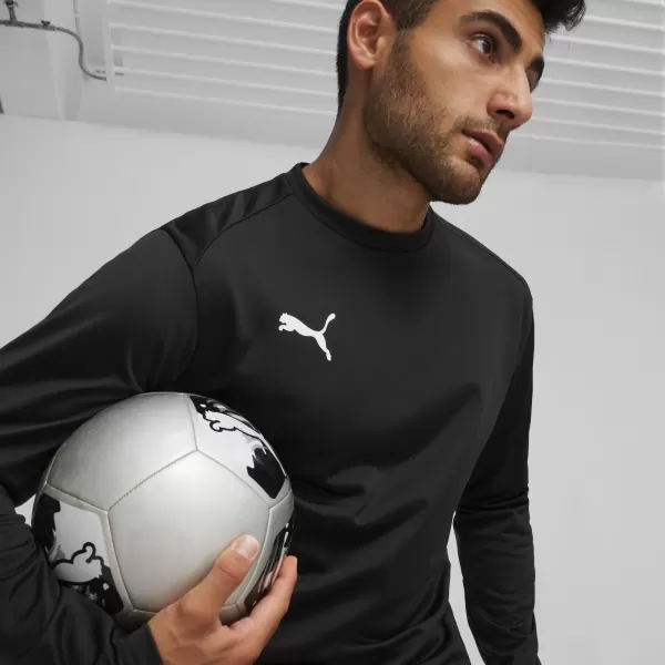  Panoul pentru bărbați PUMA TEAMGOAL TRAINING SWEAT 658649_03 PUMA NEGRU/ALB/GRI ÎNCHIS 
