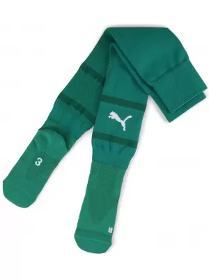 Șosete de fotbal PUMA TEAMFINAL SOCKS 705746_05 SPORT GREEN/ SPORT GREEN/PUMA WHITE
