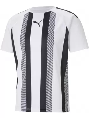 Cămașa funcțională a bărbaților PUMA TEAMLIGA STRIPED JERSEY 704920_04 PUMA WHITE/PUMA BLACK