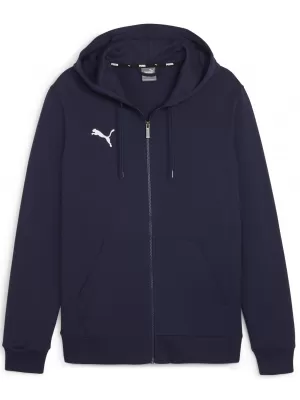 Panoul pentru bărbați PUMA TEAMGOAL CASUALS HOODED JACK 658595_06 PUMA NAVY/PUMA WHITE
