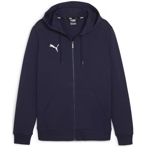  Panoul pentru bărbați PUMA TEAMGOAL CASUALS HOODED JACK 658595_06 PUMA NAVY/PUMA WHITE 