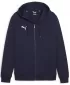 Panoul pentru bărbați PUMA TEAMGOAL CASUALS HOODED JACK 658595_06 PUMA NAVY/PUMA WHITE