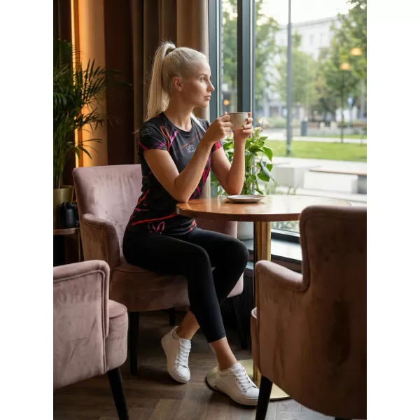  Tricou funcțional premium pentru femei ALTISPORT VOJ/ALW082TR01 NEGRU 
