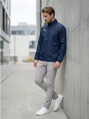 Jachetă bărbătească PUMA TEAMGOAL ALL WEATHER JACKET 659038_06 PUMA NAVY/PUMA WHITE