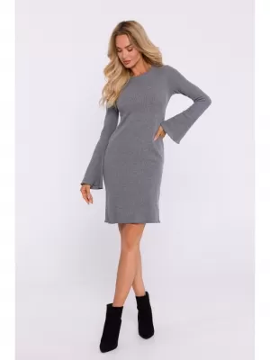 Rochie MOE M821 MELANGE GRI