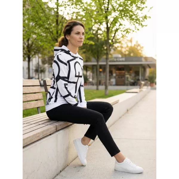  Premium cu hanorac funcțional pentru femei ALTISPORT VOJ/ALW085MI01 ALB 