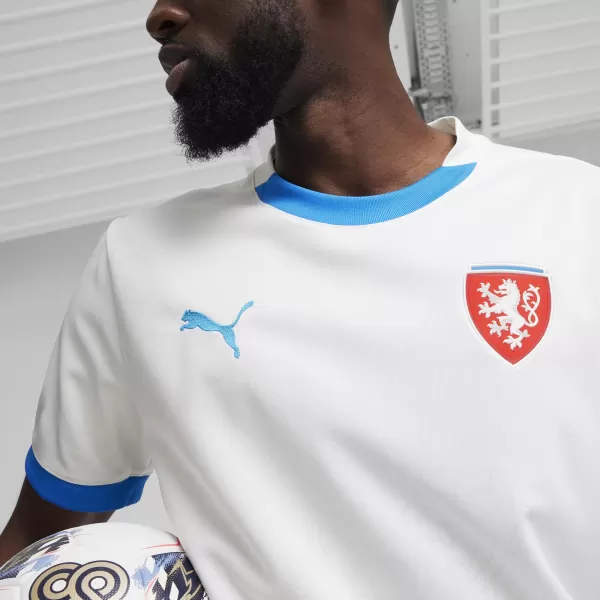  Jersey de fotbal PUMA FACR AWAY JERSEY REPLICA 774128_02 PUMA WHITE/IGNITE BLUE 