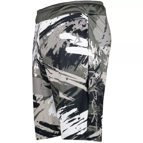  Premium pantaloni scurți funcționali pentru bărbați ALTISPORT VOJ/ALM014KRA01 NEGRU -GRAY 