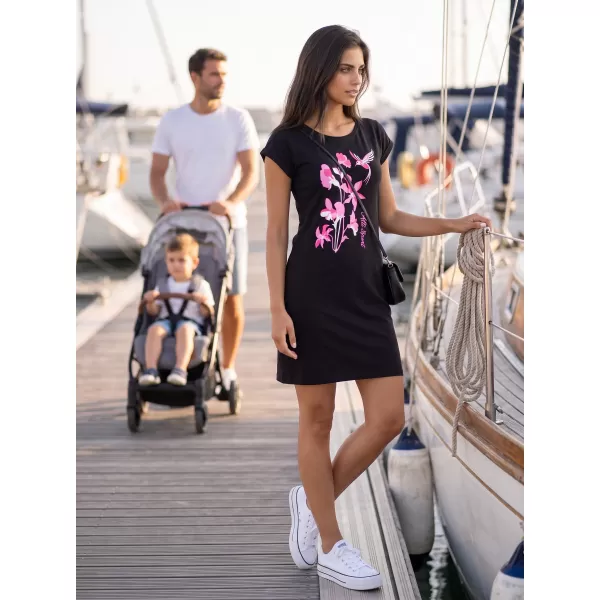  Rochie ALTISPORT ALW191178 NEGRU -PINK 