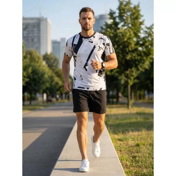  Premium funcțional pentru bărbați ALTISPORT VOJ/ALM079TR01 ALB -ȘI -BLACK 