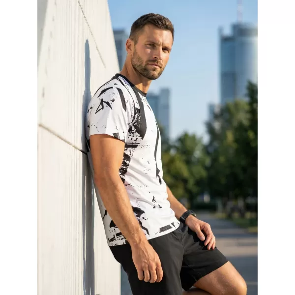  Premium funcțional pentru bărbați ALTISPORT VOJ/ALM079TR01 ALB -ȘI -BLACK 