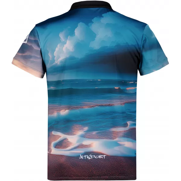  Tricou funcțional pentru bărbați cu guler premium ALTISPORT VOJ/ALM103TR05 MARE 