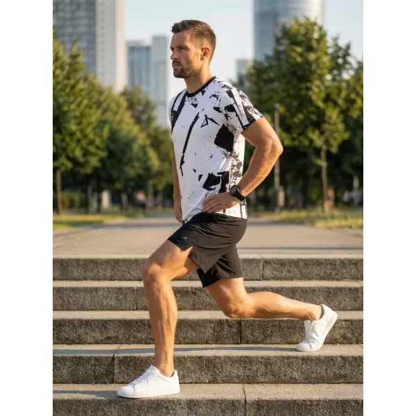  Premium funcțional pentru bărbați ALTISPORT VOJ/ALM079TR01 ALB -ȘI -BLACK 