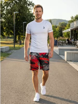 Premium pantaloni scurți funcționali pentru bărbați ALTISPORT VOJ/ALM014KRA01 NEGRU -D