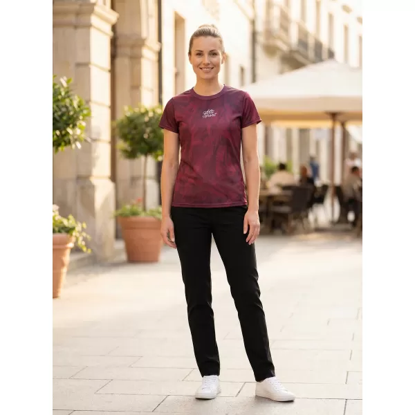  Tricou funcțional premium pentru femei ALTISPORT VOJ/ALW096TR01 BURGUNDIA 