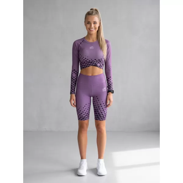  Jambiere pentru femei deasupra genunchilor premium ALTISPORT VOJ/ALW109LEG02 VIOLET 