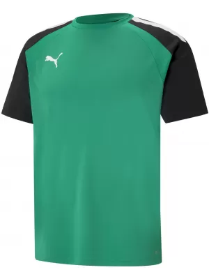 Cămașa funcțională a bărbaților PUMA TEAMPACER JERSEY 704919_05 PEPPER GRAME/ BLACK/ ALB