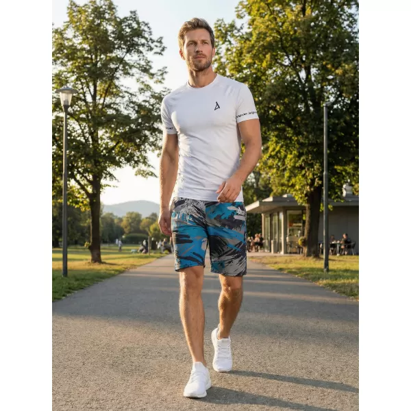  Premium pantaloni scurți funcționali pentru bărbați ALTISPORT VOJ/ALM014KRA01 NEGRU/KEROSEN 