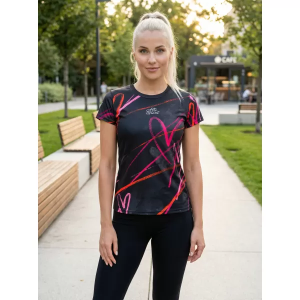  Tricou funcțional premium pentru femei ALTISPORT VOJ/ALW082TR01 NEGRU 