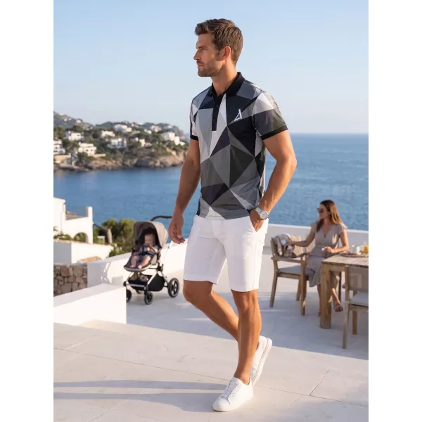  Tricou funcțional pentru bărbați cu guler premium ALTISPORT VOJ/ALM007TR05 GRI 
