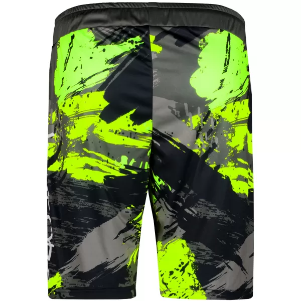  Premium pantaloni scurți funcționali pentru bărbați ALTISPORT VOJ/ALM014KRA01 NEGRU -GREEN 