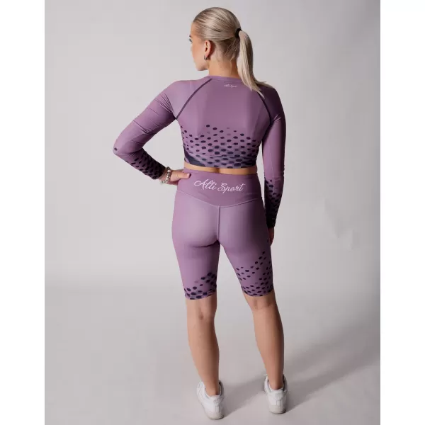  Jambiere pentru femei deasupra genunchilor premium ALTISPORT VOJ/ALW109LEG02 VIOLET 