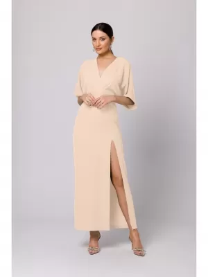 Rochie MAKOVER K163 CREMĂ